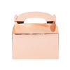 Juvale 24-Pack Treat Boxes - Candy Gable Boxes for Party Favors, Birthday, Wedding, Baby Shower (Rose Gold, 6.2x3.5x3.6 In)
