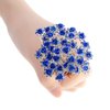 BETITETO 40 Pcs U-Shaped Flower Rhinestone Hair Pins Crystal Hair Accessories for Bridal Wedding Party Girls' Sweet Sixteen (Blue)