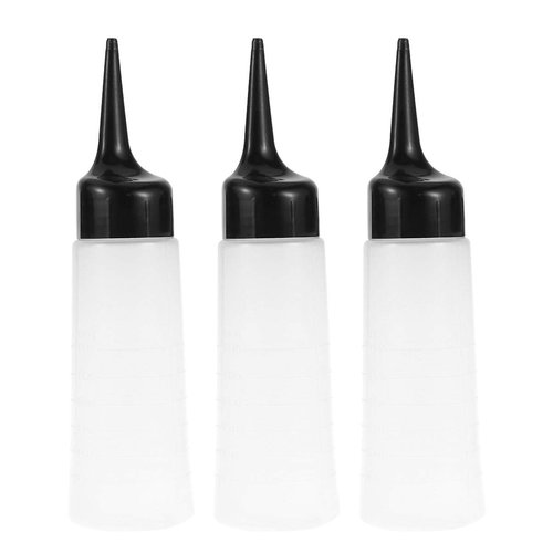 Beaupretty 3pcs Salon Hair Dye Bottle Shampoo Bottle Refillable Container Hair Dye Container