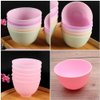 3Pcs Silicone Facial Mixing Bowl DIY Face Bowl for Home Use, Facial (Pink)