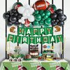 Hombae Football Party Decorations, Football Birthday Party Decorations Supplies Kit, Football Cupcake Toppers, Football Decorations for Party, Football Banner with Football Balloon Garland Arch Kit
