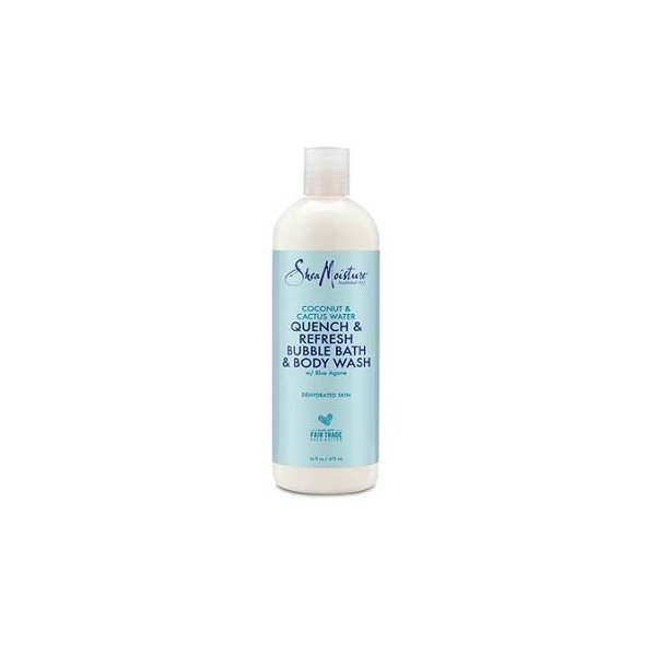 SheaMoisture Coconut & Cactus Water Quench & Refresh Bubble Bath & Body Wash 16 oz