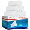 HEALQU Premium Gauze Rolls - 4” x 4.1 Yards - 24 Rolls, Individually Wrapped Conforming Stretch Gauze Bandage - Super Soft Woven Stretch Gauze Bandages for Primary Wound Dressing Support