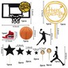 Lukinuo Basketball Cake Toppers 17pcs Basketball Theme Cake Decoration For Boys Men Basketball Birthday Party Supplies