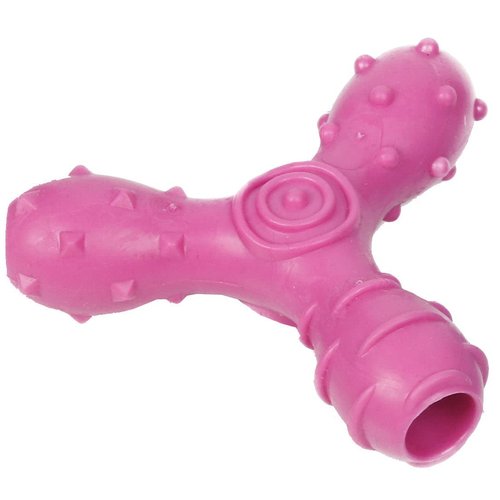 Pet Life ® 'Tri-Chew' Treat Dispensing and Chewing Interactive TPR Dog Toy