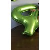 Tellpet Birthday Number Balloons, Number 1 Balloon, Green Foil Mylar Balloons, 40 Inch
