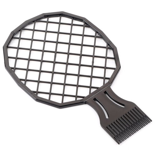Afro Hair Racket Comb A Twist Waves Sponge Brush Iron Metal Small Short 2 In 1 Curl Men Afro Curly Hair Comb Dreadlocks Tin Hairdressing And Hair Care Foil Hot Perm Comb