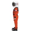 Spooktacular Creations Astronaut Costume with Helmet, Space Suit for Kids and Toddler with Movable Visor Helmet, Kids Astronaut Costume for Halloween Costumes Party Favor Supplies Orange S