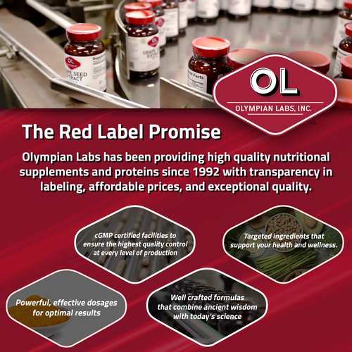 Olympian Labs VRL-X Advanced Immune Support, Vitamin C, Zinc & Lysine, May Aid in Cold Sore Relief, 120 Capsules