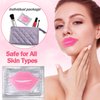 Dyrfolm 28 PCS Lip Mask,Collagen Crystal Lip Masks,Lip Mask Sheet,Pink Lip Care Pads Mask for Moisturizing Nourishing,Anti Chapped,Anti-Wrinkle,Lip Masks for Dry Lips,Remove Dead Skin,Plump Your Lips