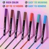 UCANBE 7 Colors Shimmer Liquid Eyeliner Makeup Set, Metallic Satin Finish Colorful Sparkling Eye Liner Pen, Long Lasting High Pigmented with Waterproof & Smudge Proof Formula