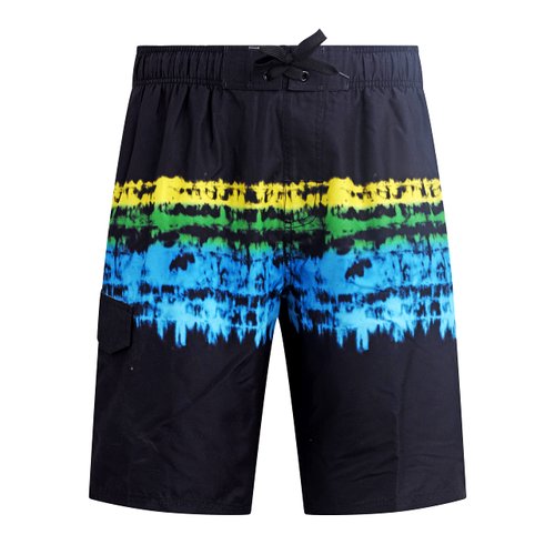 Kanu Surf Men's Standard Infinite Swim Trunks (Regular & Extended Sizes), Prism Black/Blue, 2X