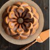 Nordic Ware Magnolia Cast Aluminum Bundt Pan, 10 Cup, Toffee