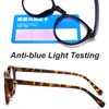 JOVAKIT Round Blue Light Glasses for Women Men Fashion Retro Circle Frame Computer Eyeglasses Anti Eyestrain (Brown Tortoise)