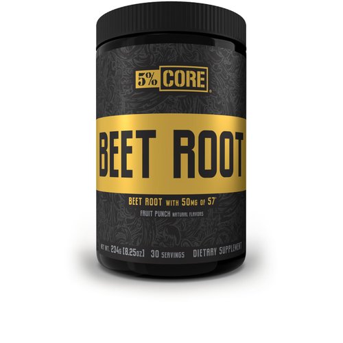5% Nutrition Core Beet Root | Nitric Oxide Beet Root Powder Pre Workout Additive | 6000mg Beet Root Extract | Vegan & Keto | 30 Servings (Fruit Punch)
