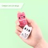 6 Pack Erasers for Kids, Cute Erasers with Cover and Roller, Pencil Rubber Erasers for Party Favors Gift Supplies (Model B)