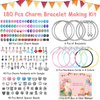 shynek 180 Pieces DIY Charm Bracelet Making Kit for Girls 8-12, Jewelry Making Kit for Girls with Bracelet Making Beads, Snake Chains for Girls Christmas Gift, Arts and Crafts