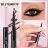 UCANBE Brown Eyeliner Pencil, Dual Ended Liquid Eye liner + Gel Eyeliner 2 in 1, Highly Pigmented & Quick Drying, Waterproof & Long Lasting Ultra-fine Tip Eye Makeup Pen