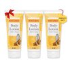 Burt's Bees, Body Lotion with Milk and Honey, Moisturizing Lotion for Normal to Dry Skin, 98.6% Natural Origin Skin Care, 6 oz Bottle (3-Pack)