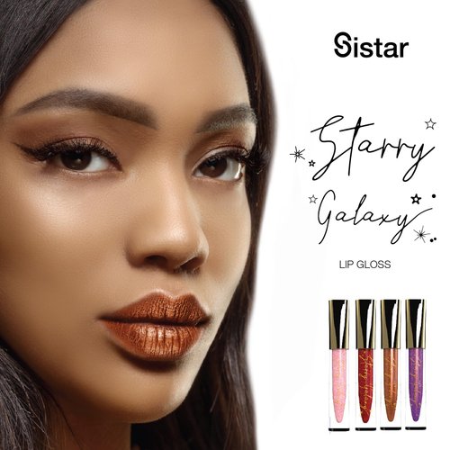 Sistar Starry Galaxy Lip Gloss High Pigment Ultra Shimmer Full-Coverage Metallic Multi-Dimensional Shine 1.5 mL / 0.05 fl. oz. (Taurus)