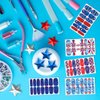 XEAOHESY 336 Pieces 24 Sheets 4th of July Nail Wraps Independence Day Nail Polish Strips American Flag Patriotic Nail Strips Self-Adhesive Nail Polish Stickers for Memorial Day