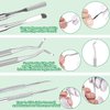 6-Pack Ingrown Toenail File and Lifters, Professional Surgical Stainless Steel Ingrown Toenail Removal Tool Kit, Manicure Treatment Pedicure Tools for Feet Under Nail Cleaner Correction Polish Pain