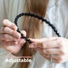 invisibobble HairHalo The Adjustable Headband - True Dark Sparkle - Hairbands Made for Everyone -Worn All Day with No Pain or Uncomfortable Pressure