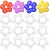100 Pieces Flower Balloon Clips Balloon Holder Balloon Flower Clips for Balloon Arch for Baby Shower Wedding Event Decorations Birthday Party Supplies (Pinwheel Style)