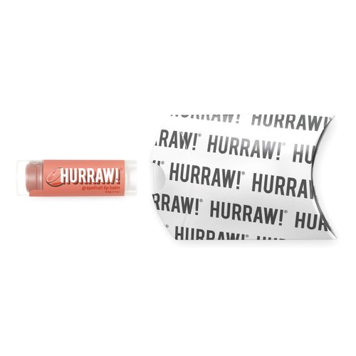 Hurraw! Grapefruit Lip Balm: Organic, Certified Vegan, Cruelty and Gluten Free. Non-GMO, 100% Natural Ingredients. Bee, Shea, Soy and Palm Free. Made in USA