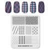 KADS Nail Art Stamping Plates Set Image Template Stencils Pattern with Stamping Plates Holder Case Organizer (GE017)