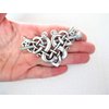 Generic Silver celtic knot metal viking filigree hair slide stick clip barrette