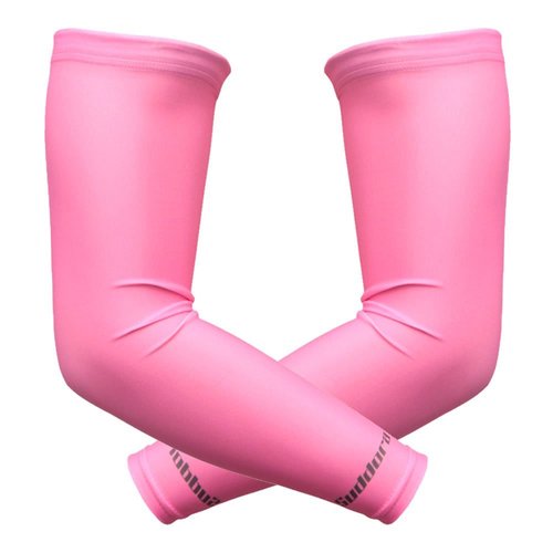 Suddora Arm Sleeves (Pair) - Sun Sleeves for Men and Women w/UV Protection for Cycling, Basketball, Running, Football, Outdoor Sports (Pink)