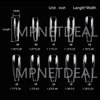 MPNETDEAL 500Pcs Coffin Nails Long Ballerina False Nail Tips Full Cover Fake Artificial Acrylic Nails Extension Tips 10 Size for Nail Salon or Home Use DIY Nail Art Size (Clear)