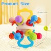 Baby sensory release toy, baby release pressure ball, baby car seat toy, gift for newborn boys and girls 0-6, 6-12 months old baby bell chew toy, 1-3 years old preschool education and learning toy