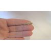 Generic Two small tiny slim gold and clear crystal hair pin clip barrettes fine hair