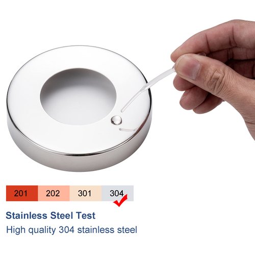 EESC2Y 4-PCs 2" I.D. Pool Ladder Escutcheon Plates, Pool Ladder Rings for 1.9" Inground Pool& Spa Ladder Handrail Tubing- Made of Thickened 304 Stainless Steel