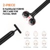 2-IN-1 Beauty Bar Electric Face Massager, 3D Roller and T Shape Arm Eye Nose Head Massager Facial Roller Massager Kit Skin Care Tools