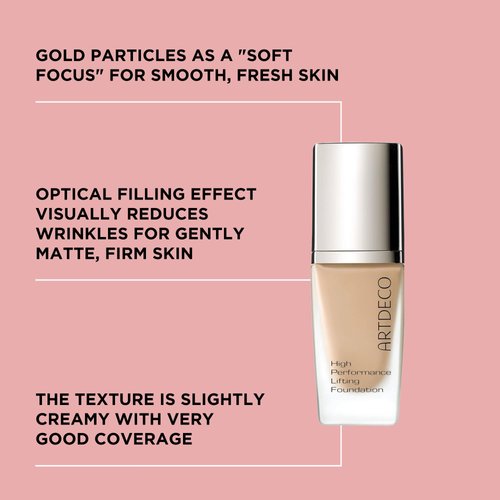 ARTDECO High Performance Lifting Foundation - reflecting shell N°12 - reduces wrinkles for firmer skin & soft matte finish - vegan makeup - Liquid foundation with hyaluron - 1.05 Fl Oz