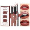 RG ROUGE LX 3-in-1 Lip Gloss Set: Matte Lipstick, Moisturizing Lip Gloss, 2mm Lip Liner. The Matte Texture Is Non-sticky,waterproof, The Moisturizing Texture Is Hydrating (02 - Hidden Feelings)