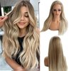 20 Inch Ombre Lace Front Wig Human Hair #8T18/60 Ash Brown to Blonde HD Lace Front Wigs Human Hair Pre Plucked Glueless 150% Density Highlights 13x4 Straight Lace Frontal Wigs for Women