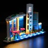 BRIKSMAX Led Lighting Kit for Architecture Singapore - Compatible with Lego 21057 Building Blocks Model- Not Include The Lego Set
