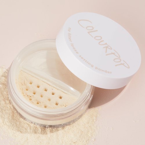 ColourPop No Filter Loose Setting Powder - Translucent Setting Powder with a Soft-Matte Finish - Sets Face Makeup for Long-Lasting Wear - 100% Cruelty-Free and Vegan Formula - Translucent (0.3 oz)
