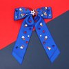 4th of July Hair Accessories - American Flag Star USA Patriotic Bow Clips, Blue Hair Bows for Women, Party Favors and Gifts