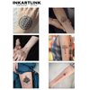 INKARTLINK 6 Sheets Temporary Tattoos, Semi-Permanent Tattoo, Fake tattoos, 1-2 Weeks Tattoo, For the Mature and Elegant Women, Mandala Flower Tattoos Temporary.