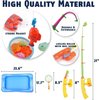 CozyBomB™ Kids Pool Fishing Toys Games | Summer Magnetic Floating Toy Magnet Pole Rod Fish Net Water Table Bathtub Bath Game, Learning Education For age 3 4 5 Boys Girls Toddlers Carnival Party Favors