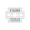Facón Platinum Japanese Stainless Steel Double Edge Corn Cutter Plane Razor Replacement Blades for Callus Shaver - Removes Calluses, Corns & Rough Skin - 50 Count