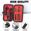 Manicure Set 7 In 1 Stainless Steel Nail Kit Manicure Kit Gifts for Dad Friends Stocking Stuffer for Men Boys Nail Clippers for Men Gifts Under 5 Dollars Nail Tools with Travel Case