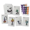 Halloween Thank You Cards Variety Pack - 24 Cute & Spooky Greeting Note Cards with Envelopes & Sticker Seals