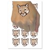 Cougar Head Mountain Lion Temporary Tattoo Water Resistant Fake Body Art Set Collection - 54 1" Tattoos (1 Sheet)