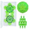 Magnetic Fidget Sphere Magnets Balls - Crystal Bright Green Holographic Glitter - Magnet Fidgets Toy - 12 Piece Set - Creativity Beyond Imagination, Inspirational, Recreational, Desk Toys for Adults